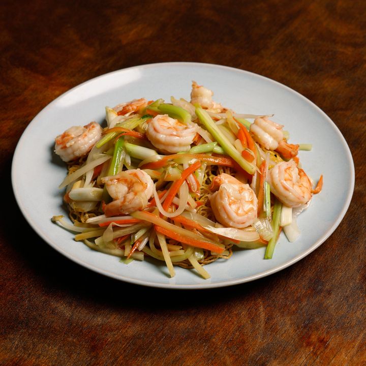 Double Pan-Fried Noodle with Shrimp 鮮蝦雙麵黃